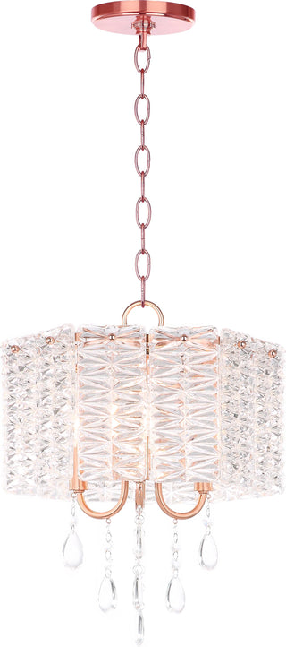 Safavieh Harlyn 3 Light 135-Inch Dia Chandelier Clear/Copper Lamp Mirror main image