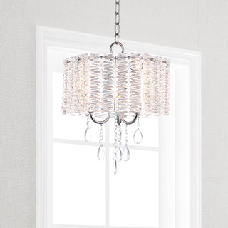 Safavieh Harlyn 3 Light 135-Inch Dia Chandelier Clear/Chrome Lamp  Feature