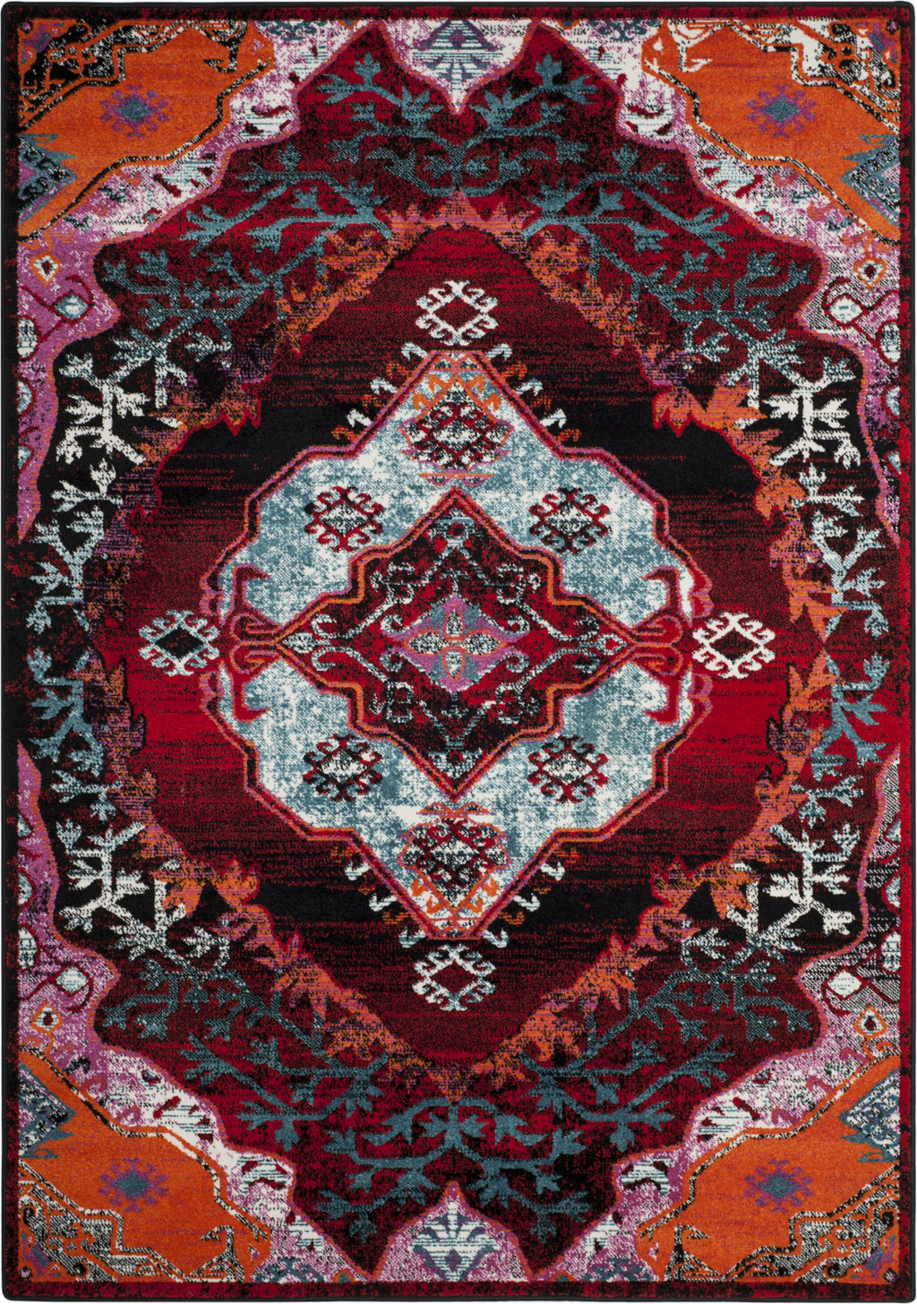 Safavieh Cherokee CHR912B Light Blue/Red Area Rug main image