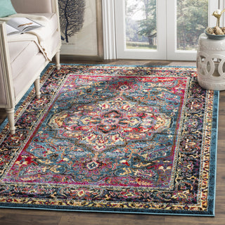 Safavieh Cherokee CHR915A Light Blue/Fuchsia Area Rug  Feature