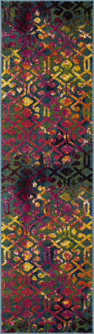 Safavieh Cherokee CHR917A Light Blue/Fuchsia Area Rug 