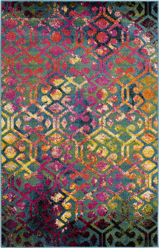 Safavieh Cherokee CHR917A Light Blue/Fuchsia Area Rug 