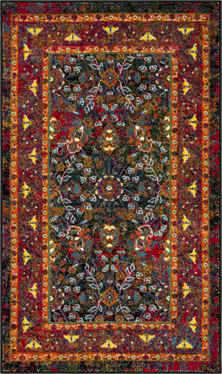 Safavieh Cherokee CHR918Z Black/Red Area Rug 