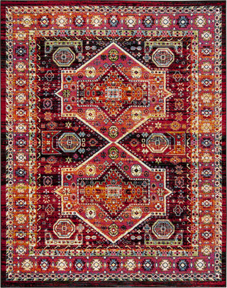 Safavieh Cherokee CHR920Z Black/Orange Area Rug 