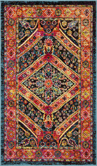 Safavieh Cherokee CHR921K Turquoise/Light Orange Area Rug 