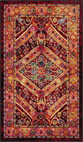 Safavieh Cherokee CHR921Z Black/Light Orange Area Rug 