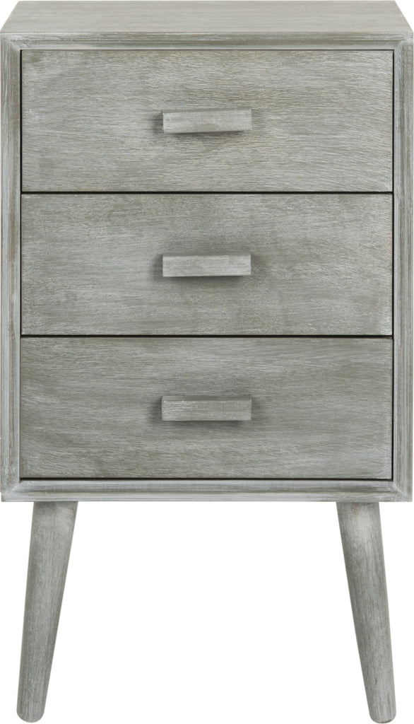 Safavieh Pomona 3 Drawer Chest Slate Grey Furniture main image