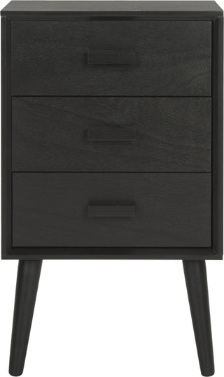 Safavieh Pomona 3 Drawer Chest Black Furniture main image