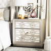 Safavieh Catalina 3 Drawer Chest Champagne and Nickel Mirror Furniture  Feature