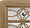 Safavieh Catalina 3 Drawer Chest Rustic Oak and Dark Bronze Mirror Furniture 
