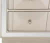 Safavieh Sloane 3 Drawer Chest Champagne and Nickel Mirror Furniture 