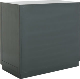 Safavieh Amelia 3 Drawer Chest Steel Teal and Nickel Mirror Furniture 