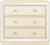 Safavieh Silas 3 Drawer Chest Antique Beige and Nickel Mirror Furniture main image