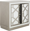 Safavieh Juniper 2 Door Chest Champagne and Nickel Mirror Furniture 