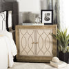 Safavieh Yuna 2 Door Chest Rustic Oak and Copper Mirror Furniture 