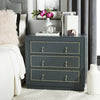 Safavieh Laputa 3 Drawer Chest Steel Teal and Gold  Feature