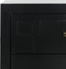 Safavieh Raina 3 Drawer Chest Black and Gold Furniture 