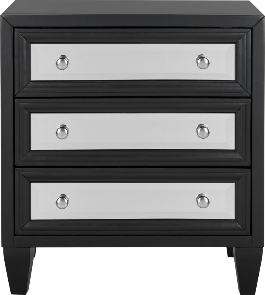 Safavieh Marlon 3 Drawer Chest Black Furniture main image