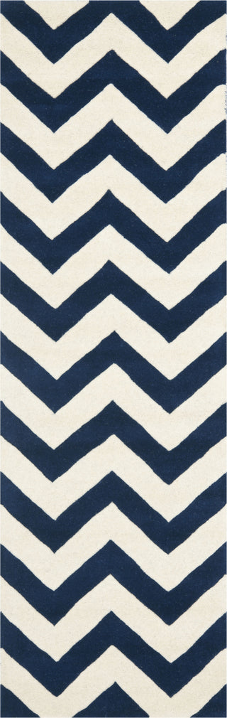 Safavieh Chatham Cht715 Dark Blue/Ivory Area Rug 