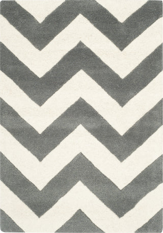 Safavieh Chatham Cht715 Dark Grey/Ivory Area Rug 