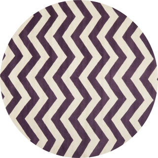 Safavieh Chatham Cht715 Purple/Ivory Area Rug Round