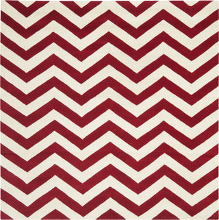 Safavieh Chatham Cht715 Red/Ivory Area Rug Square