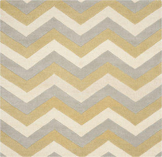 Safavieh Chatham Cht715 Grey/Gold Area Rug Square