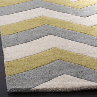 Safavieh Chatham Cht715 Grey/Gold Area Rug Detail