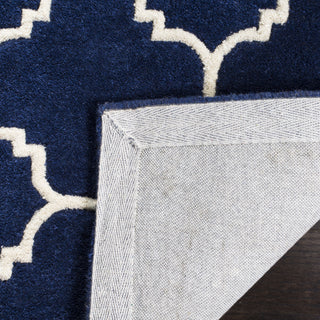 Safavieh Chatham Cht717 Dark Blue/Ivory Area Rug Backing