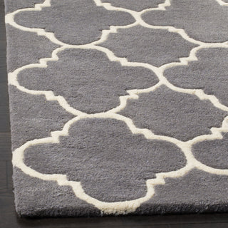 Safavieh Chatham Cht717 Dark Grey/Ivory Area Rug Detail