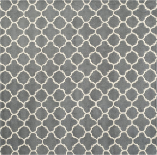 Safavieh Chatham Cht717 Dark Grey/Ivory Area Rug Square