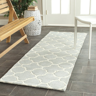 Safavieh Chatham Cht717 Grey/Ivory Area Rug Room Scene Feature