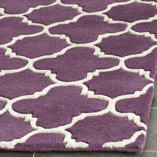 Safavieh Chatham Cht717 Purple/Ivory Area Rug Detail