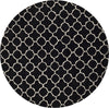 Safavieh Chatham Cht717 Black/Ivory Area Rug Round