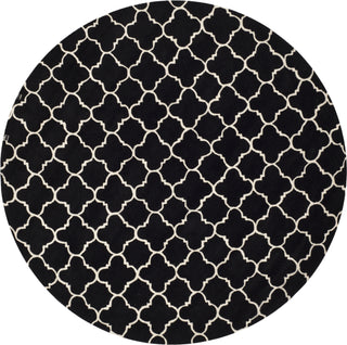 Safavieh Chatham Cht717 Black/Ivory Area Rug Round