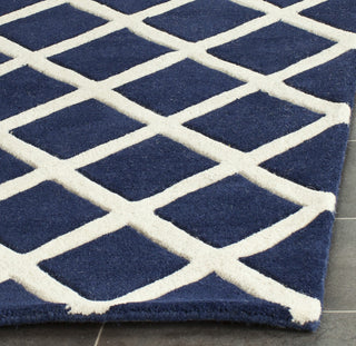 Safavieh Chatham Cht718 Dark Blue/Ivory Area Rug Detail