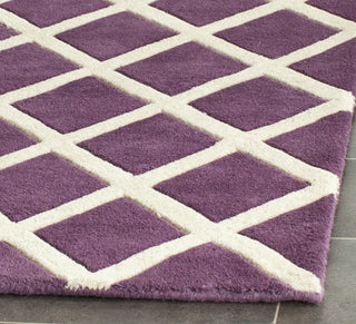 Safavieh Chatham Cht718 Purple/Ivory Area Rug Detail