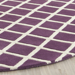 Safavieh Chatham Cht718 Purple/Ivory Area Rug Detail