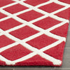 Safavieh Chatham Cht718 Red/Ivory Area Rug Detail