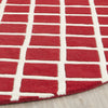 Safavieh Chatham Cht718 Red/Ivory Area Rug Detail