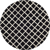 Safavieh Chatham Cht718 Black/Ivory Area Rug Round