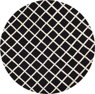 Safavieh Chatham Cht718 Black/Ivory Area Rug Round