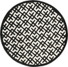 Safavieh Chatham Cht719 Ivory/Black Area Rug Round