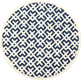 Safavieh Chatham Cht719 Dark Blue/Ivory Area Rug Round