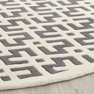 Safavieh Chatham Cht719 Dark Grey/Ivory Area Rug Detail