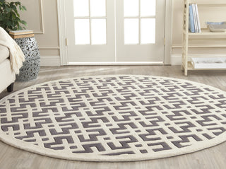 Safavieh Chatham Cht719 Dark Grey/Ivory Area Rug Room Scene