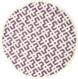 Safavieh Chatham Cht719 Purple/Ivory Area Rug Round