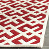 Safavieh Chatham Cht719 Red/Ivory Area Rug Detail