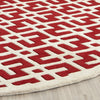 Safavieh Chatham Cht719 Red/Ivory Area Rug Detail