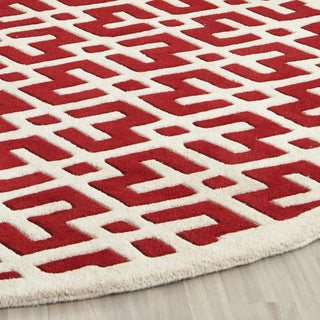 Safavieh Chatham Cht719 Red/Ivory Area Rug Detail